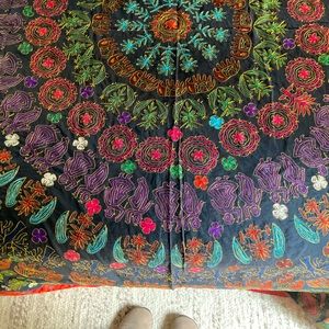 Embroidered Boho Quilt from India